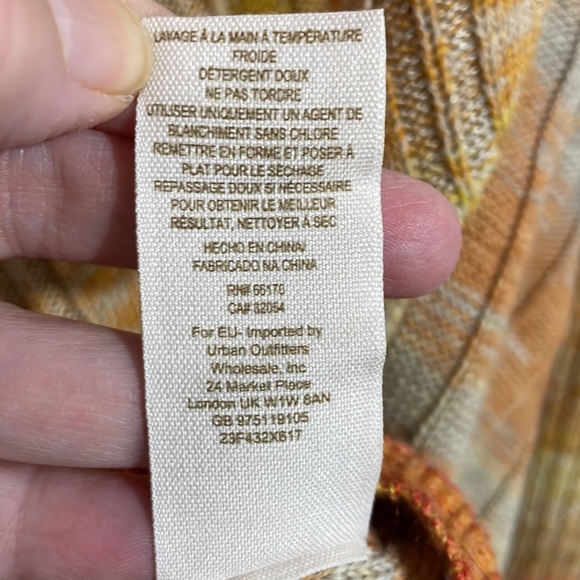 Free People Orange Ombré Ribbed Scoop Neck Sweater - Picture 5 of 6